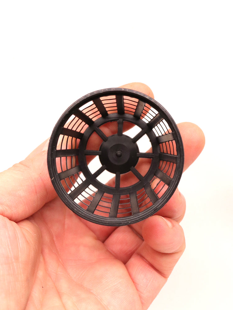 Vaso nero tondo traforato 5 cm x 5 cm h