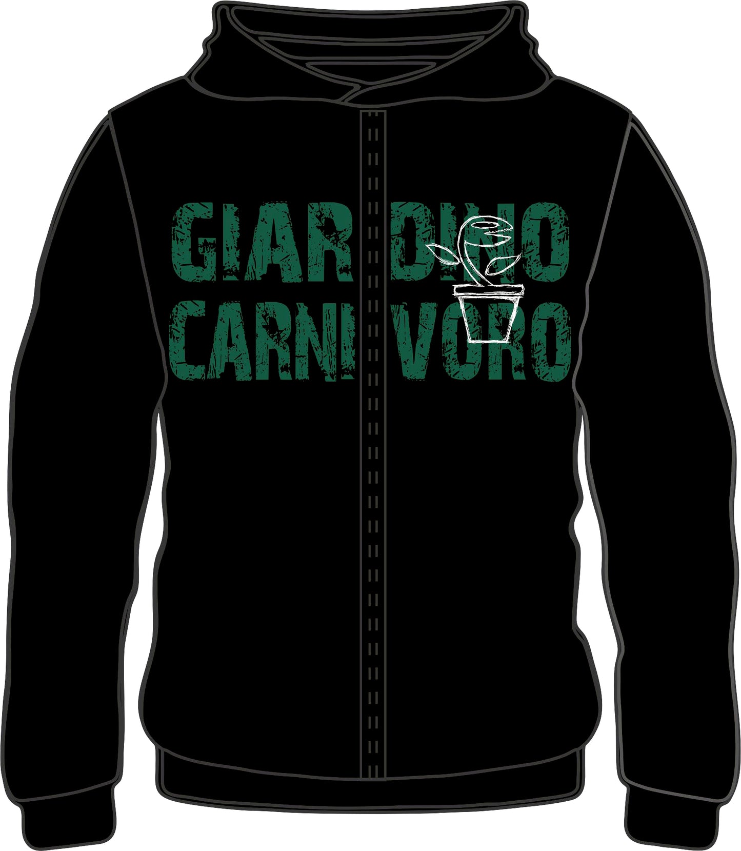 FELPA NERA  JURASSIC GC