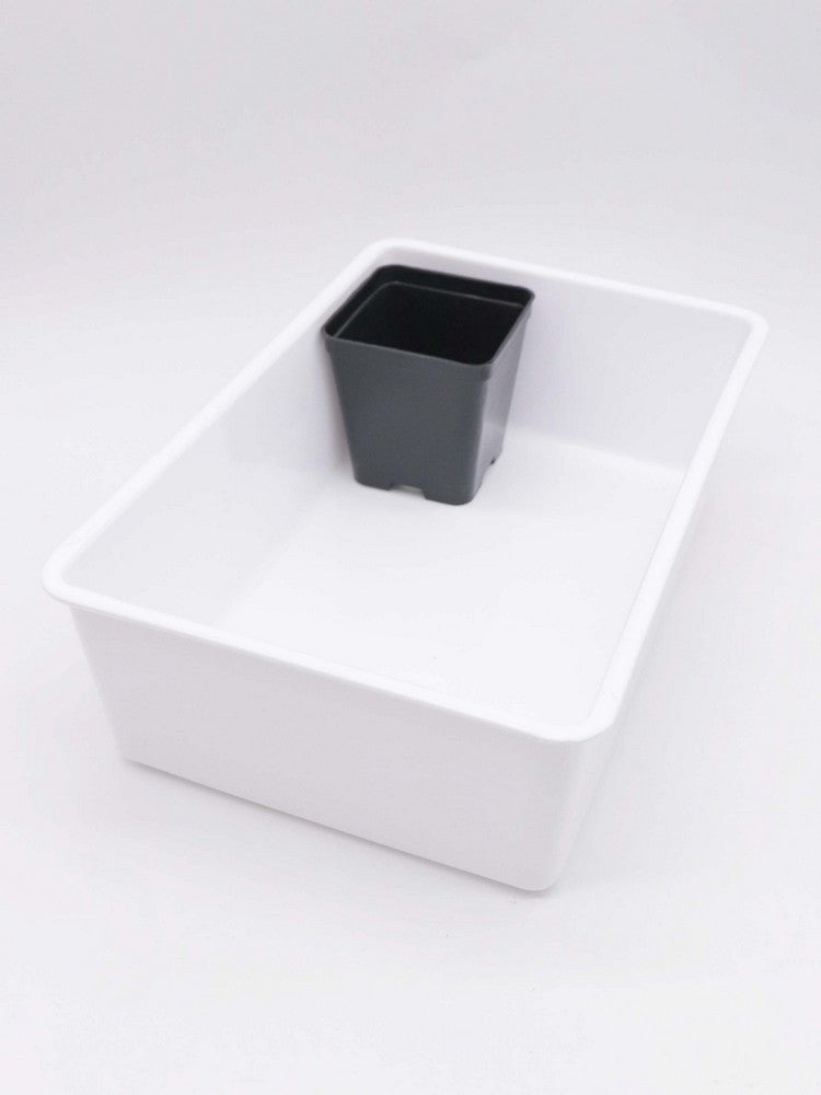 Vasca sottovaso bianca 40x30x10 h