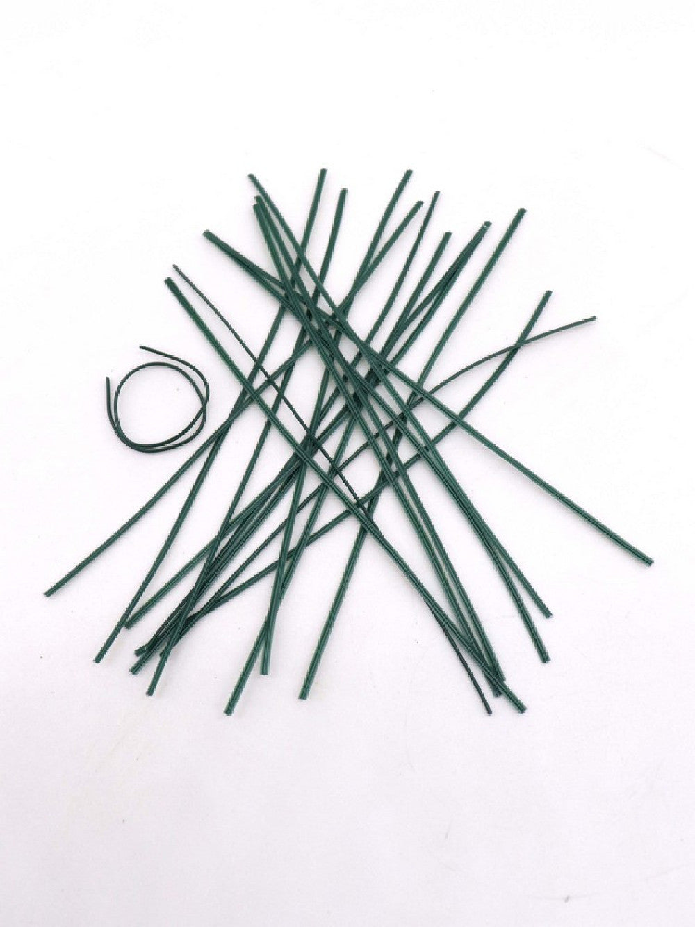 Filo metallico plastificato per fissare fiori ai paletti di sostegno 20 pz