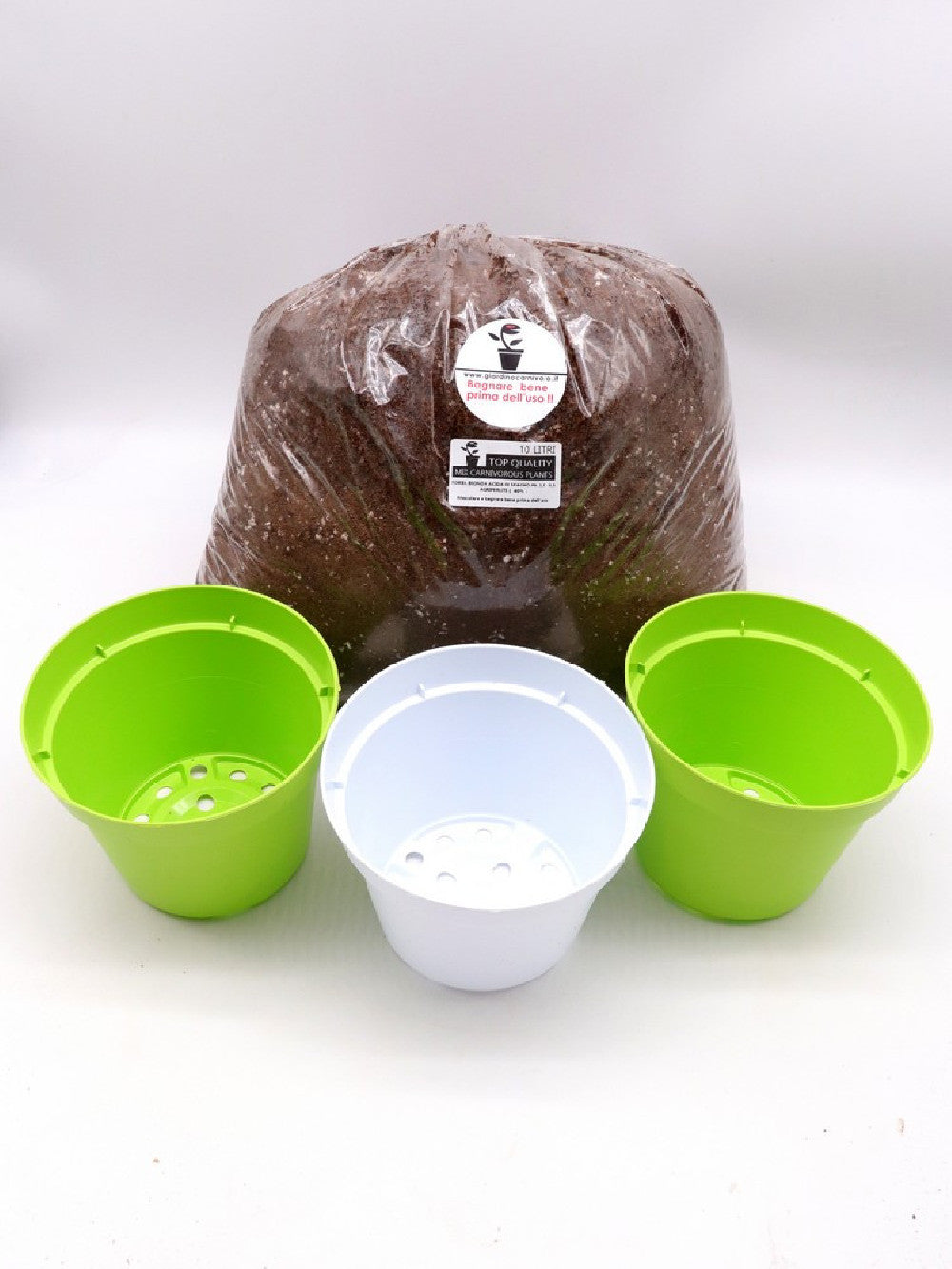 Kit rinvaso - 10 lt Terriccio per carnivore