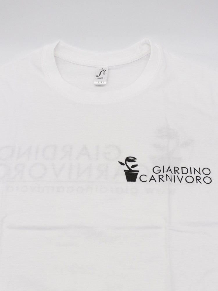 T-SHIRT BIANCA Giardino Carnivoro