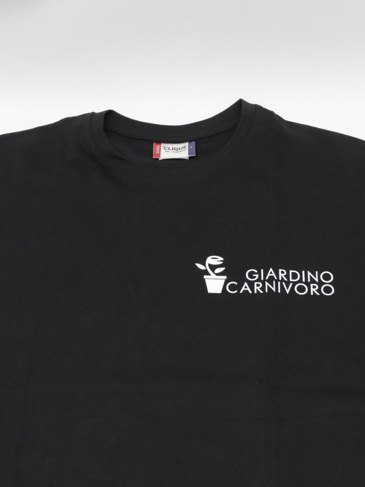 T-SHIRT NERA Giardino Carnivoro