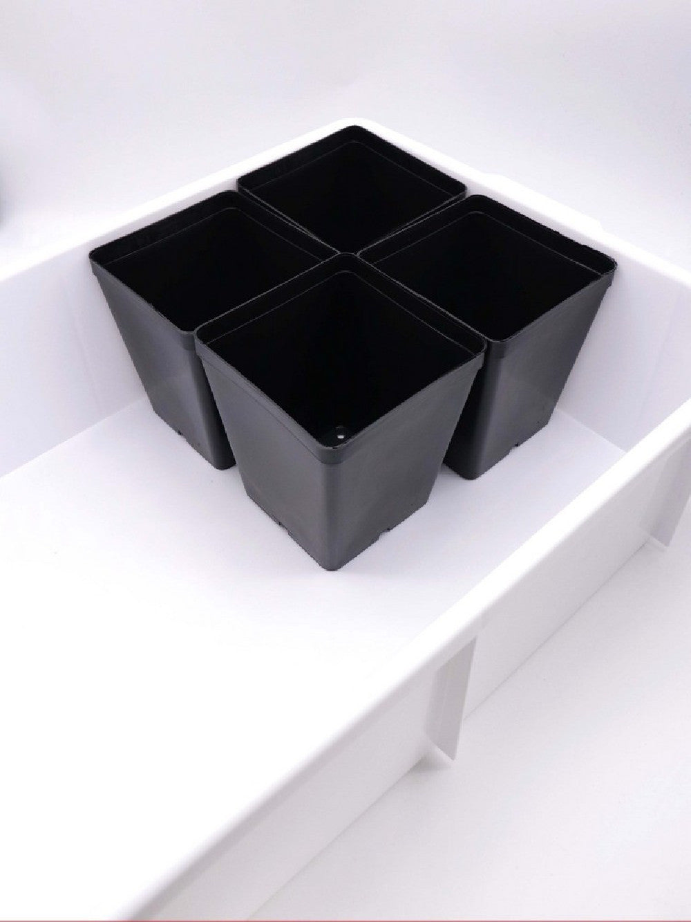 Vasca sottovaso bianca  60x40x16 h cm