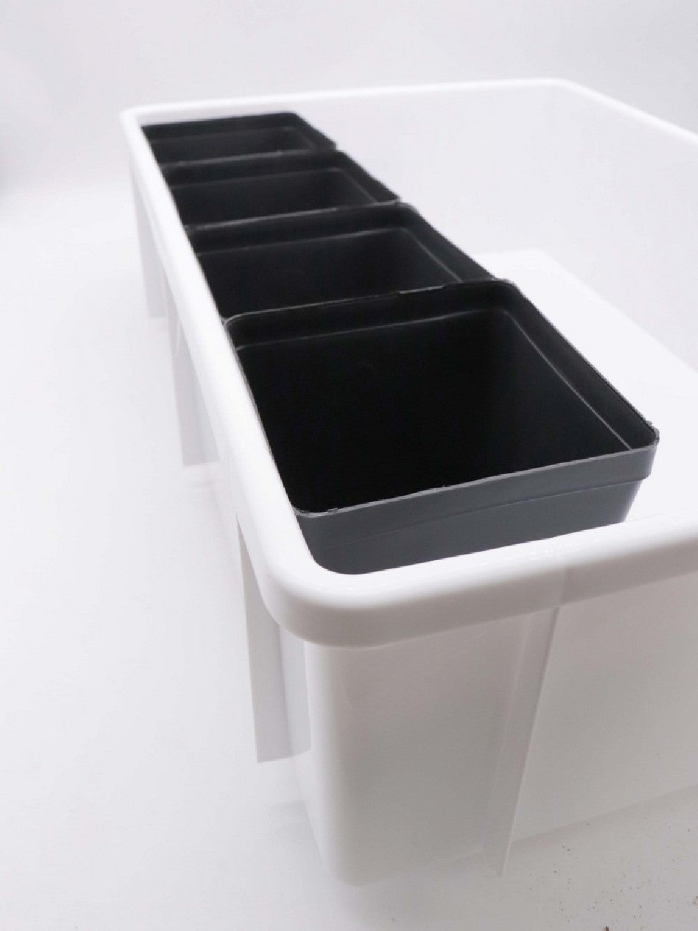 Vasca sottovaso bianca 60x40x16 h cm