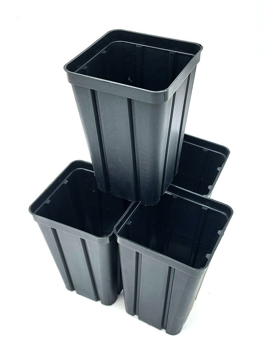 Vaso antispiralizzazione nero 8 x 8 x 12 cm