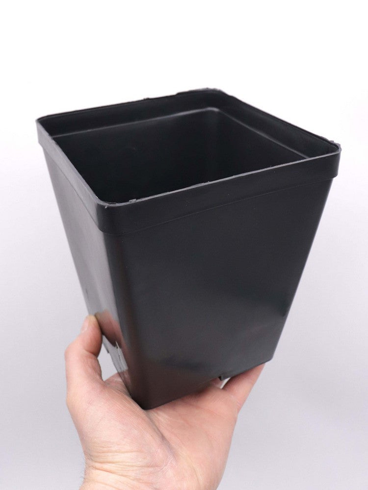 Vaso quadrato nero 14 X 14 X 16 CM