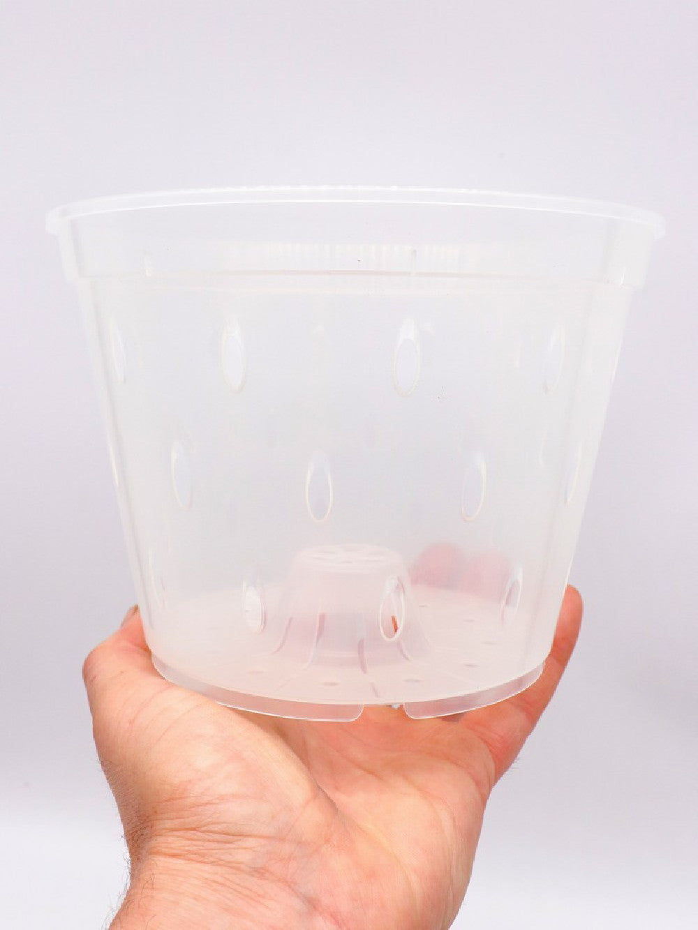 Vaso trasparente traforato 14 cm x 10,5 h