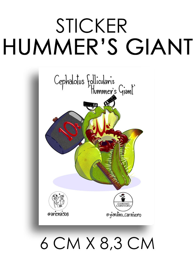 STICKER HUMMER'S GIANT  6 CM X 8,3 CM