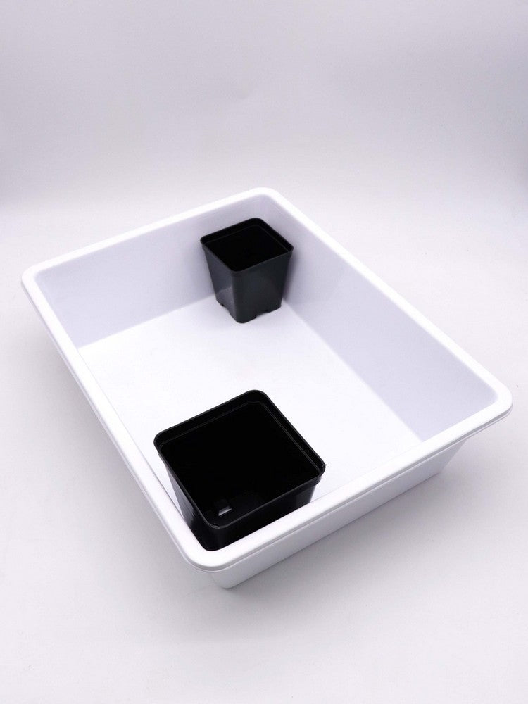 Vasca sottovaso bianca  40x30x10 h