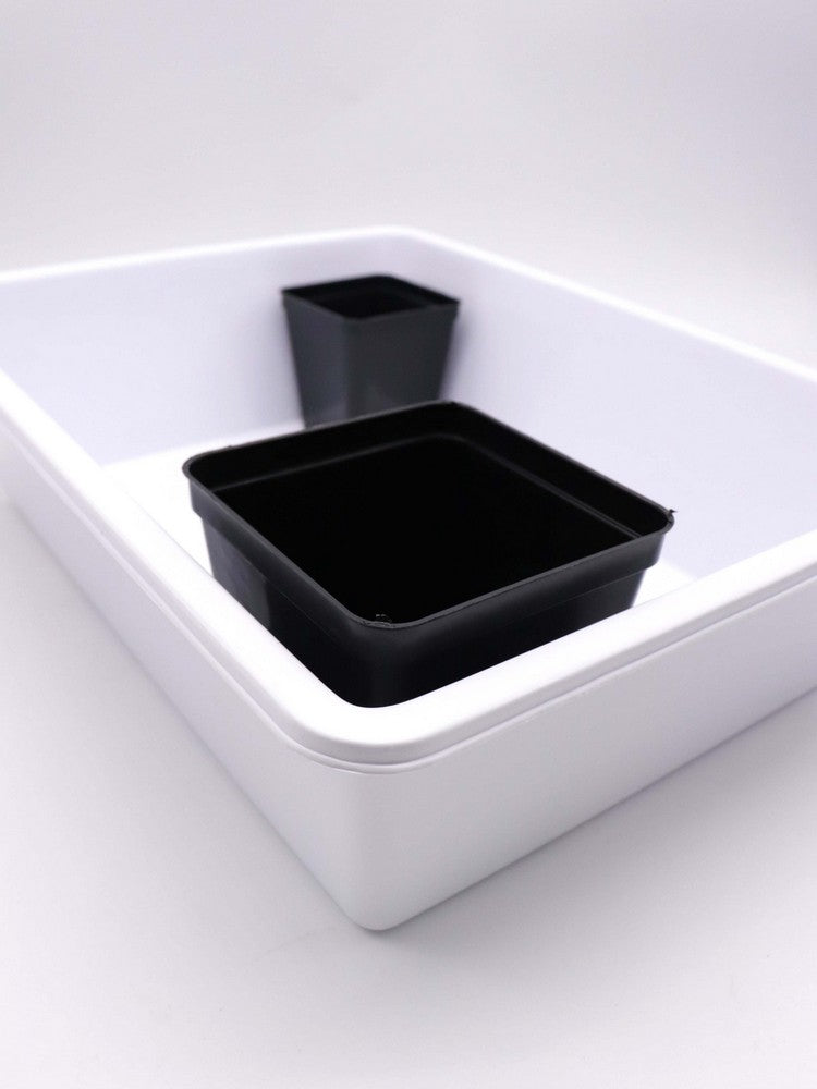 Vasca sottovaso bianca  40x30x10 h