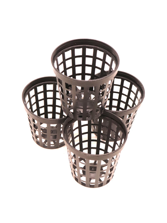 Runde perforierte schwarze Vase 5 cm x 5 cm hoch