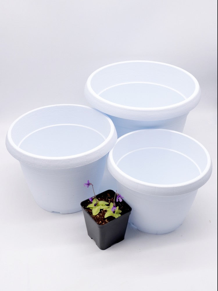 Vaso tondo bianco diametro 30 cm
