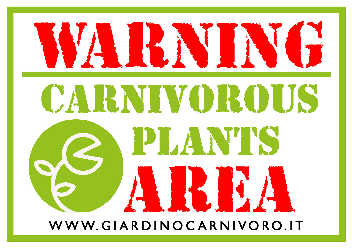 STICKER WARNING   14,8 cm x 21 cm