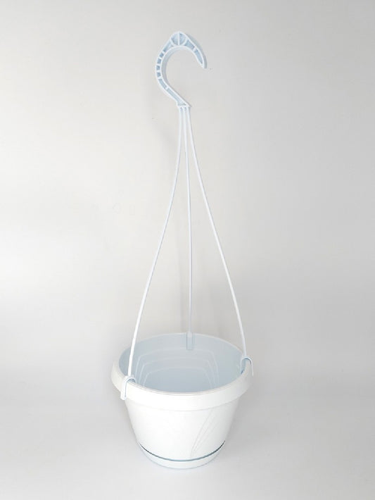 Basket bianco diametro 16 cm con appendino per nepenthes