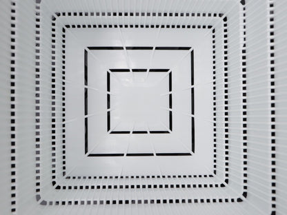 Vaso bianco  a ripiani forato 15x15x12,5 h