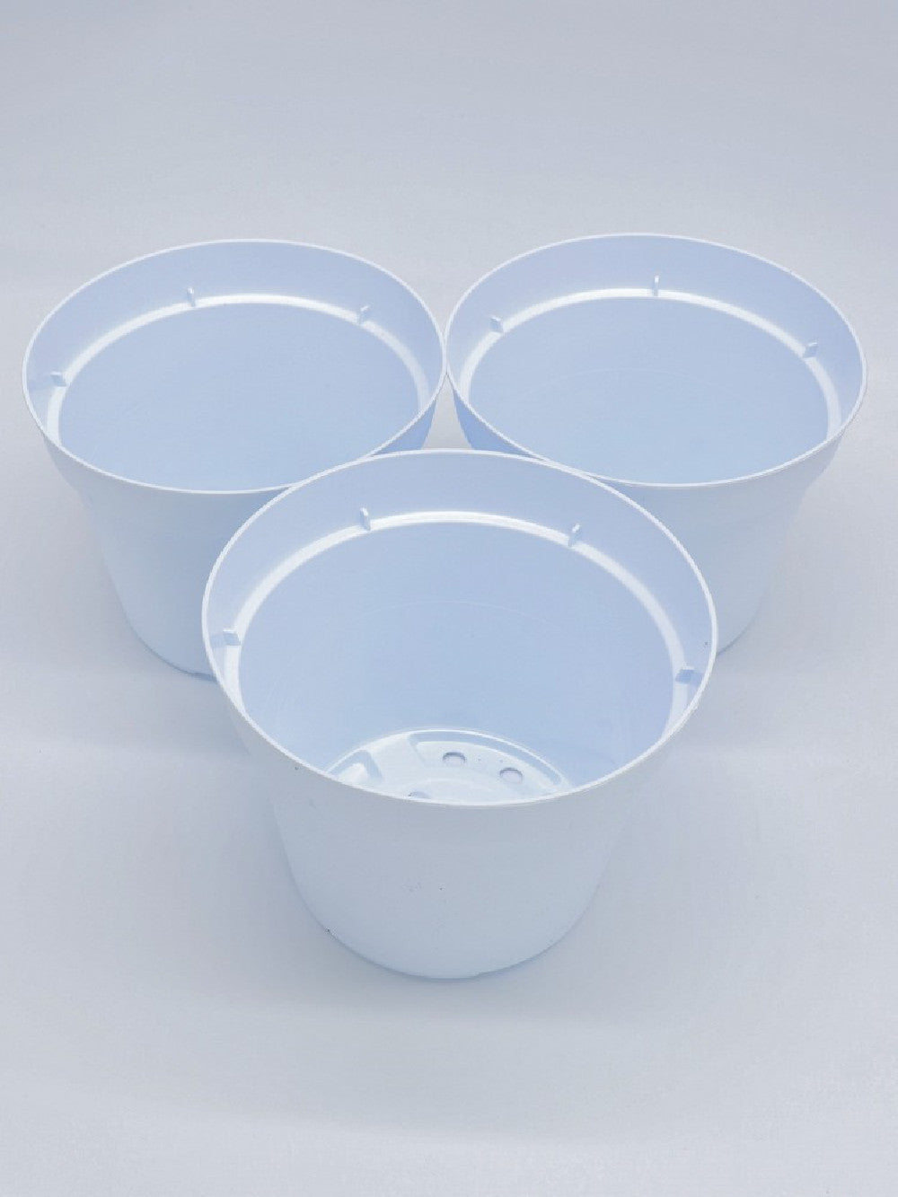 Vaso tondo Ø 12 cm bianco  3 pcs