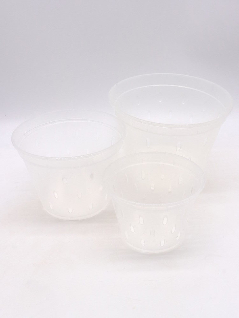 Vaso trasparente traforato 14 cm x 10,5 h